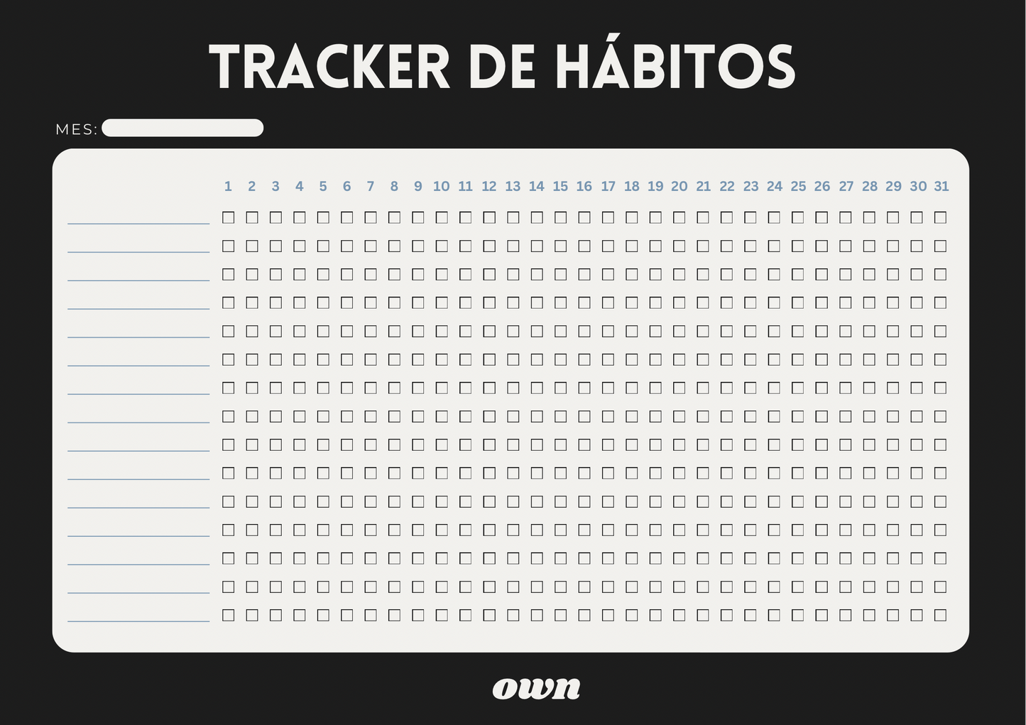 Tracker de hábitos